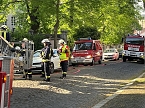 Bild: Sondersh&auml;user Feuerwehr &uuml;bt den Ernstfall (Foto: Marko Zelmer)