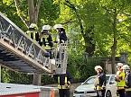 Bild: Sondersh&auml;user Feuerwehr &uuml;bt den Ernstfall (Foto: Marko Zelmer)