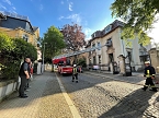 Bild: Sondersh&auml;user Feuerwehr &uuml;bt den Ernstfall (Foto: Marko Zelmer)