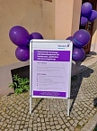 Aufsteller am Aktionstag (Foto: K.Krausholz)