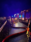 Bild: Brand auf der Autobahn  (Foto: Feuerwehr Heldrungen/Silvio Dietzel)