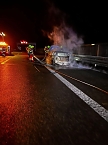 Bild: Brand auf der Autobahn  (Foto: Feuerwehr Heldrungen/Silvio Dietzel)