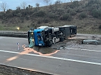 Unfall auf der A38 (Foto: S. Dietzel)