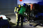 Bild: Brand im Baumarkt in der Schachstra&szlig;e in Sondershausen (Foto: S. Dietzel)