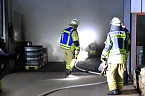 Bild: Brand im Baumarkt in der Schachstra&szlig;e in Sondershausen (Foto: S. Dietzel)