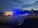 Bild: Brand im Baumarkt in der Schachstra&szlig;e in Sondershausen (Foto: S. Dietzel)