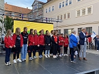 Bild: Saisoner&ouml;ffnung des THC auf dem Bad Langensalzaer Neumarkt (Foto: oas)