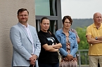 Sportzentrum "Am G&ouml;ldner" wurde feierlich er&ouml;ffnet. v.n.re.Th&uuml;ringer Landtagsabgeordneter Stefan Schard (CDU); Claudia Langhammer (Foto: Eva Maria Wiegand)