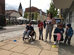 Bild: Boccia-Stand zum Weinfest in September in Sondershausen (Foto: Boccia Carolin Eberth)