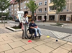 Bild: Boccia-Stand zum Weinfest in September in Sondershausen (Foto: Boccia Carolin Eberth)