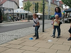 Bild: Boccia-Stand zum Weinfest in September in Sondershausen (Foto: Boccia Carolin Eberth)