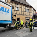 Unfall in Holzthaleben (Foto:  THW Sondershausen/S.Dietzel)