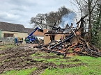 Brand und L&ouml;scharbeiten in Heldrungen (Foto: S. Dietzel)
