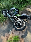 Unfall auf den Kyffhäuser-Serpentinen (Foto: S. Dietzel) Unfall auf den Kyffhäuser-Serpentinen (Foto: S. Dietzel)