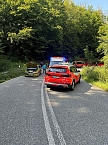Unfall auf den Kyffhäuser-Serpentinen (Foto: S. Dietzel) Unfall auf den Kyffhäuser-Serpentinen (Foto: S. Dietzel)