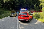 Unfall auf den Kyffhäuser-Serpentinen (Foto: S. Dietzel) Unfall auf den Kyffhäuser-Serpentinen (Foto: S. Dietzel)