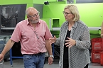 SPD Politikerinnen und Politiker besuchen auf ihrer Wahlkampftour zur Landtagswahl 2024 die Produktionsfirma TR Plast in Ebeleben  (Foto: Eva Maria Wiegand)