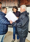 Peter Ke&szlig;ler (li.); Frau Jedicke (Mitte) und Peter M&ouml;bius (re.) (Foto: Peter Ke&szlig;ler)