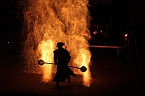 Spektakul&auml;re Feuershow von "EVENTPUPPETS" beim Mittelalterstadtfest in Bad Langensalza (Foto: Eva Maria Wiegand)