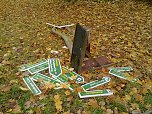 Vandalismus an Wegweisern (Foto: Sven Wuttig)