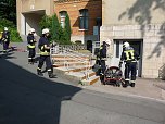 Gro&szlig;einsatz am Krankenhaus (Foto: Karl-Heinz Herrmann)