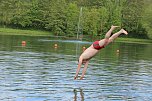 Erste Badegäste am Bebraer Teich (Foto: Karl-Heinz Herrmann) Erste Badegäste am Bebraer Teich (Foto: Karl-Heinz Herrmann)