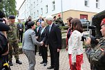 Gespr&auml;che mit der Verteidigungsministerin (Foto: Karl-Heinz Herrmann)