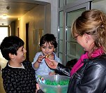 Strahlende Kinderaugen in der Erstaufnahmeeinrichtung (Foto: Sondershausen ist bunt)