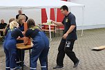 Unwettereinsatz auf Feuerwehrfest in Bebra (Foto: Karl-Heinz Herrmann)