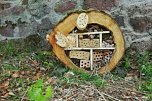 Das fertige Insektenhotel auf dem Burgberg in Ilfeld (Foto: Waldkindergarten Ilfeld)