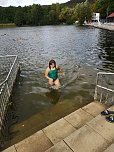 Letztes Abbaden am Bebraer Teich (Foto: privat)