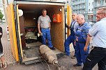 Am Nordh&auml;user Theater wurde heute ein weiterer Blindg&auml;nger aus dem zweiten Weltkrieg erfolgreich entsch&auml;rft (Foto: agl)