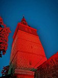 &Uuml;ber Bad Frankenhausen leuchtete es ROT (Foto: Licht produktiv)