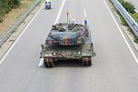 Panzer verlegt - Stau auf Autobahn (Foto: Silvio Dietzel)