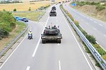 Panzer verlegt - Stau auf Autobahn (Foto: Silvio Dietzel)