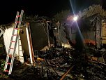 Gartenlaubenbrand in Ro&szlig;leben (Foto: FFW Ro&szlig;leben, Voigt, Fellendorf    )