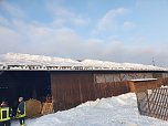 Scheunendach drohte einzubrechen (Foto: S. Dietzel)