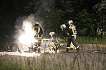 Fahrzeugbrand in Sondershausen (Foto: Silvio Dietzel)