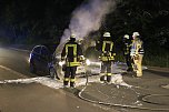Fahrzeugbrand in Sondershausen (Foto: Silvio Dietzel)