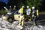 Fahrzeugbrand in Sondershausen (Foto: Silvio Dietzel)