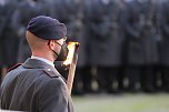 Gel&ouml;bnis neuer Soldatinnen und Soldaten der Bundeswehr im Lustgarten im Schloss Sondershausen  (Foto: Eva Maria Wiegand)