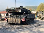 28 Leopard 2 Panzer zur&uuml;ck in Bad Frankenhausen (Foto: S. Dietzel)