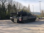 28 Leopard 2 Panzer zur&uuml;ck in Bad Frankenhausen (Foto: S. Dietzel)