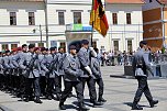 Feierliche Vereidigung von 71 Bundeswehrsoldaten und Soldatinnen auf dem Sondersh&auml;user Marktplatz (Foto: Eva Maria Wiegand)