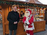 Auf dem Sondersh&auml;user Weihnachtsmarkt (Foto: Stadtverwaltung Sondershausen)