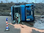 Unfall auf der A38 (Foto: S. Dietzel)