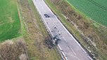 Unfallstelle in Luftaufnahmen (Foto: S.Dietzel)