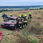 Drei junge Männer bei Unfall leicht verletzt (Foto: Feuerwehr Bad Frankenhausen/Silvio Dietzel) Drei junge Männer bei Unfall leicht verletzt (Foto: Feuerwehr Bad Frankenhausen/Silvio Dietzel)