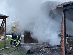 Garagenbrand in Thalebra (Foto: S. Dietzel)