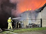 Feuer heute Morgen in Bebra (Foto: S.Dietzel)